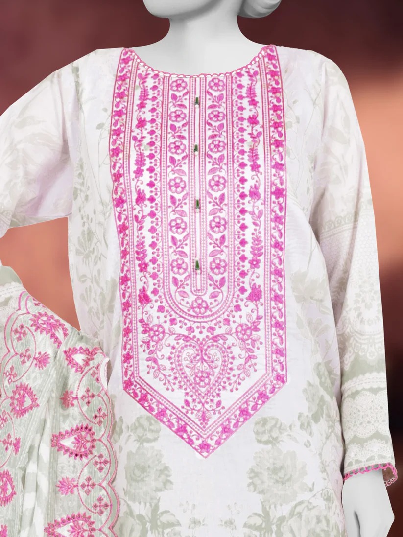 bunnai unstitched embroidered lawn 3pc bunnai unstitched embroidered lawn 3pc