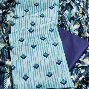 bunnai unstitched printed lawn 3pc