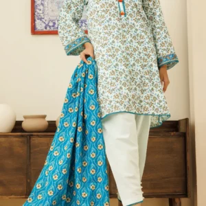 digital printed khaddar 3pc by bunnai