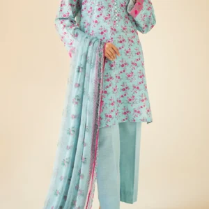 digital printed khaddar 3pc by bunnai
