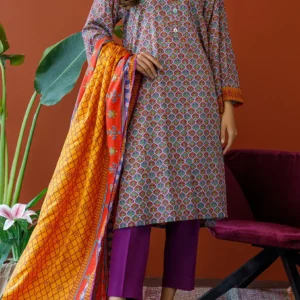 digital printed khaddar 3pc by bunnai