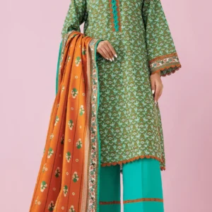 digital printed khaddar 3pc by bunnai